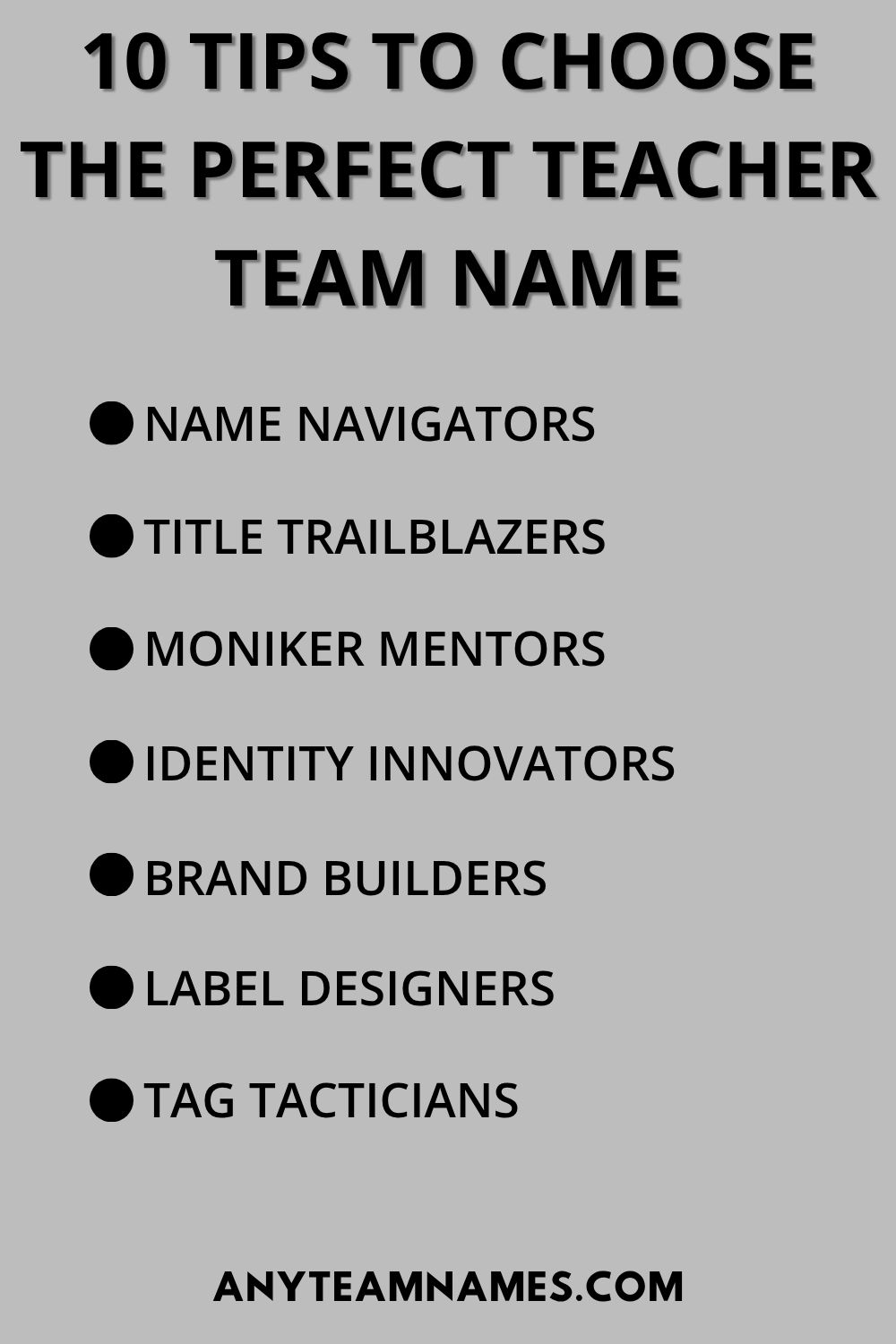 10 Tips to Choose the Perfect Teacher Team Name