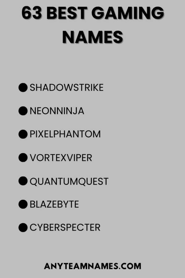 499+ Funny And Cool Gaming Names for Every Type of Gamer