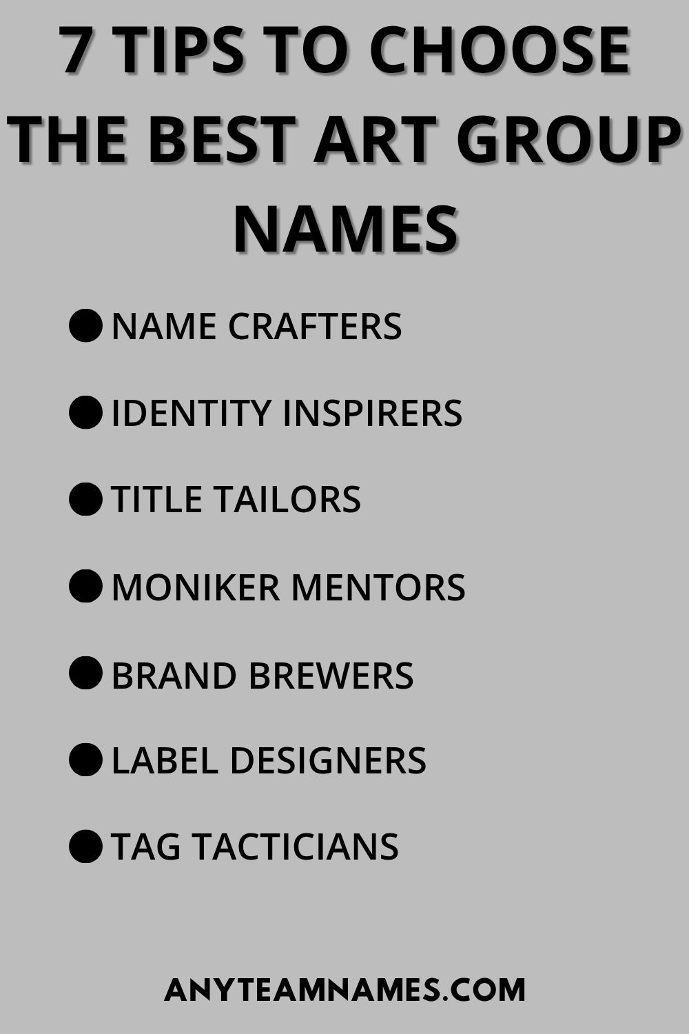 7 Tips To Choose The Best Art Group Names