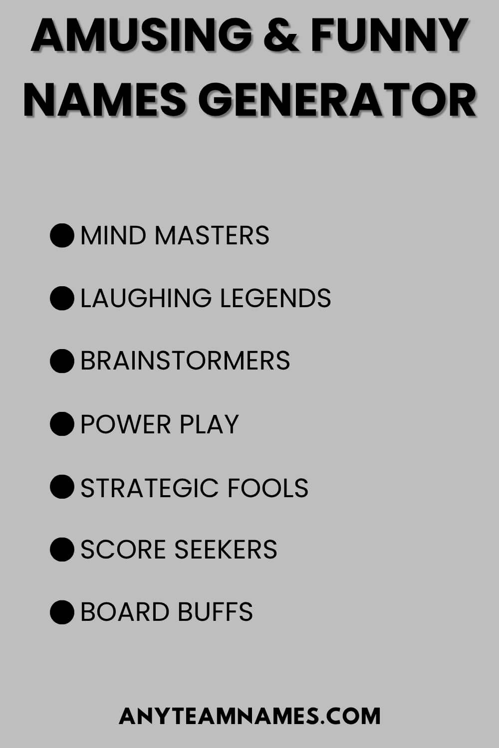 Amusing & Funny Names Generator