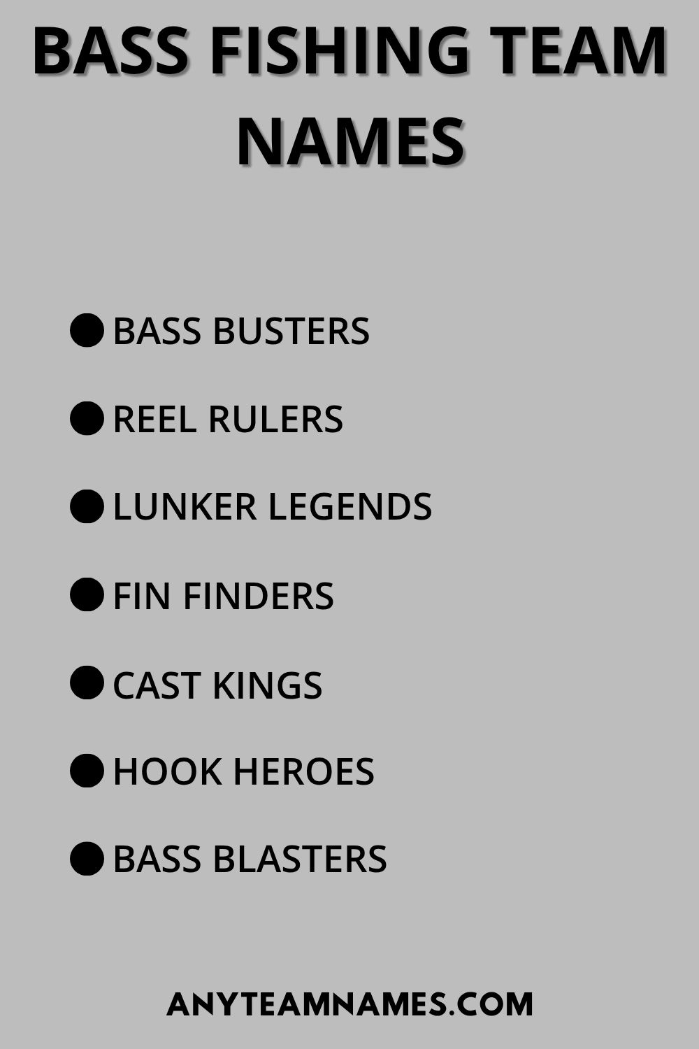 247+ Funny Fishing Names for Your Fishy Team Bass Fishing Team Names