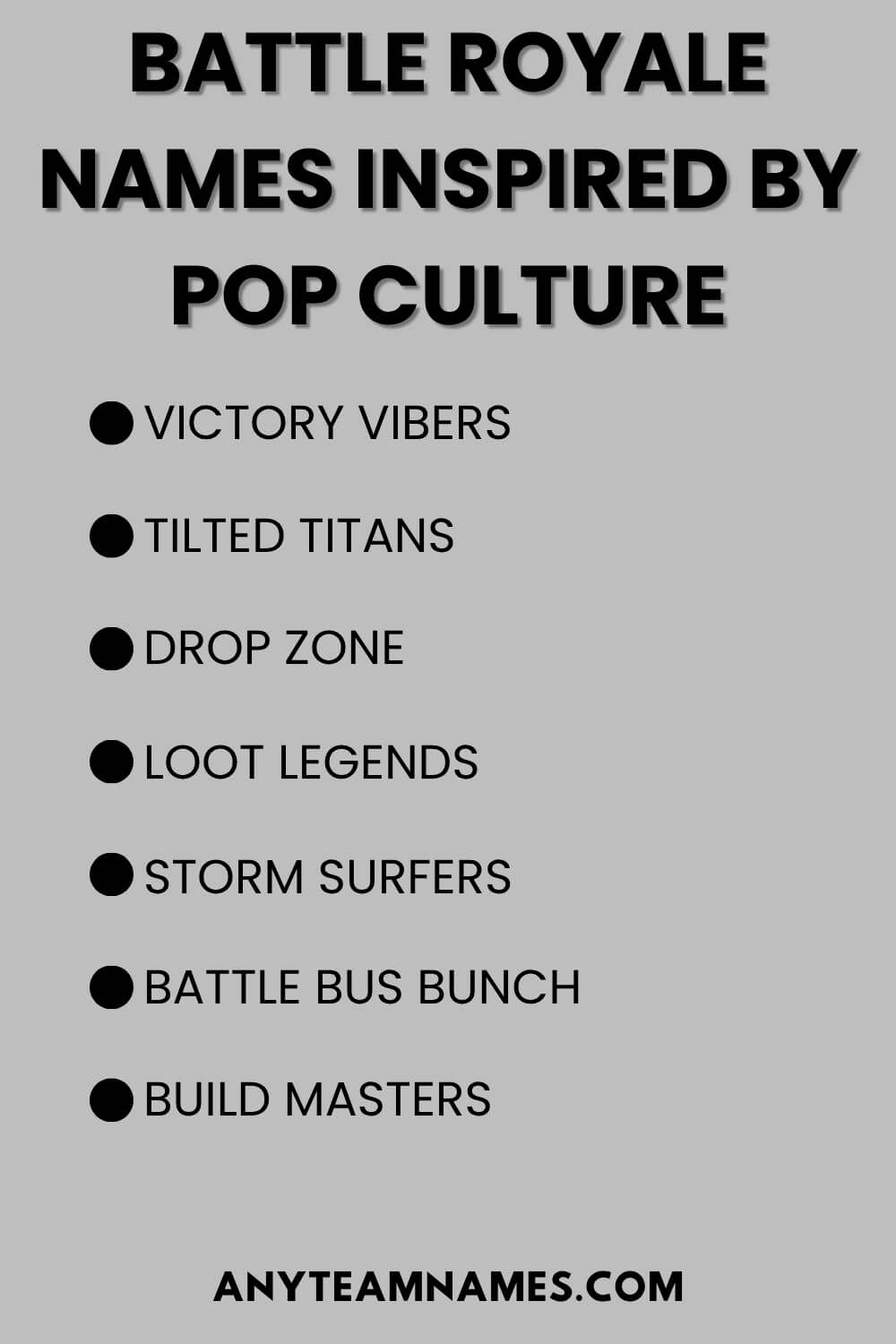 Battle Royale Names Inspired By Pop Culture