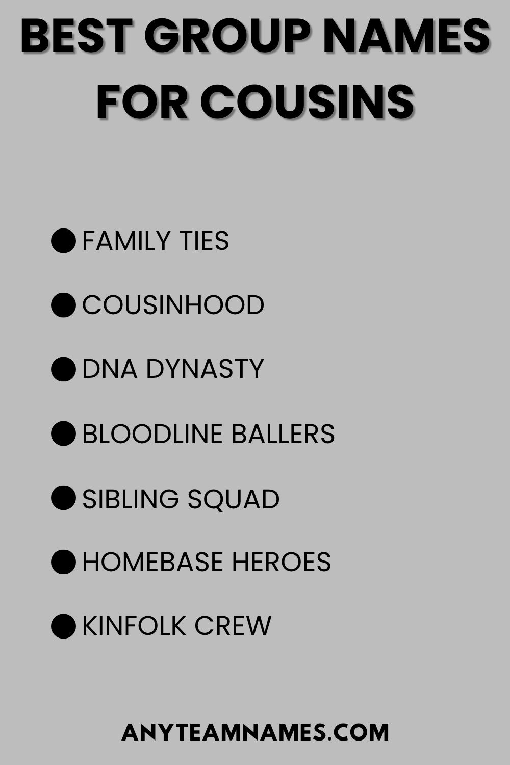 Best Group Names for Cousins