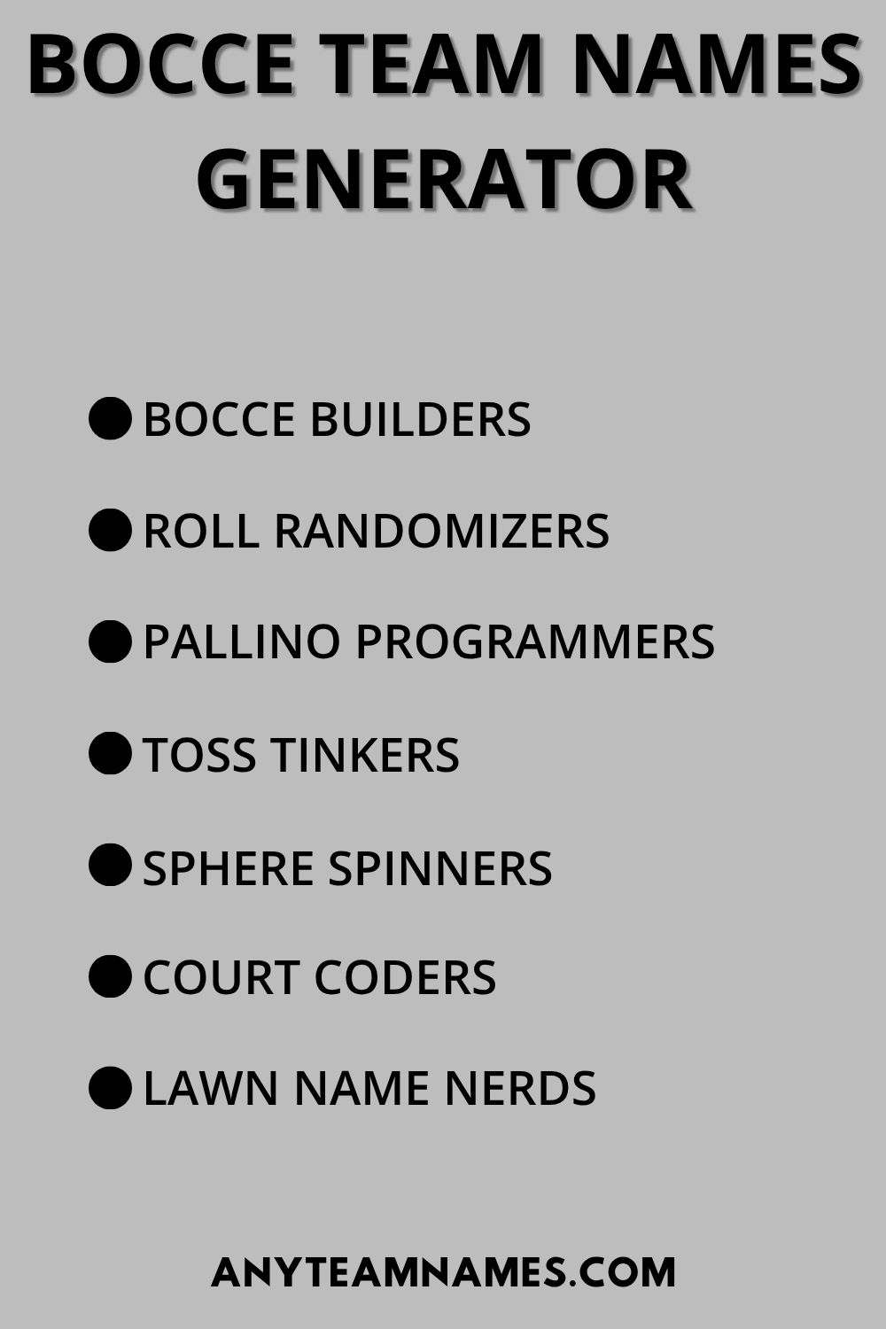 250+ Funny Bocce Ball Team Names for Every Team Bocce Team Names Generator