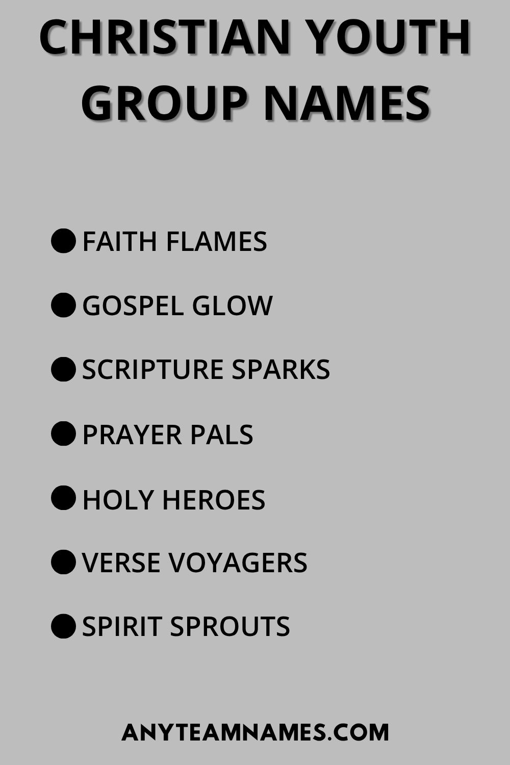Christian Youth Group Names