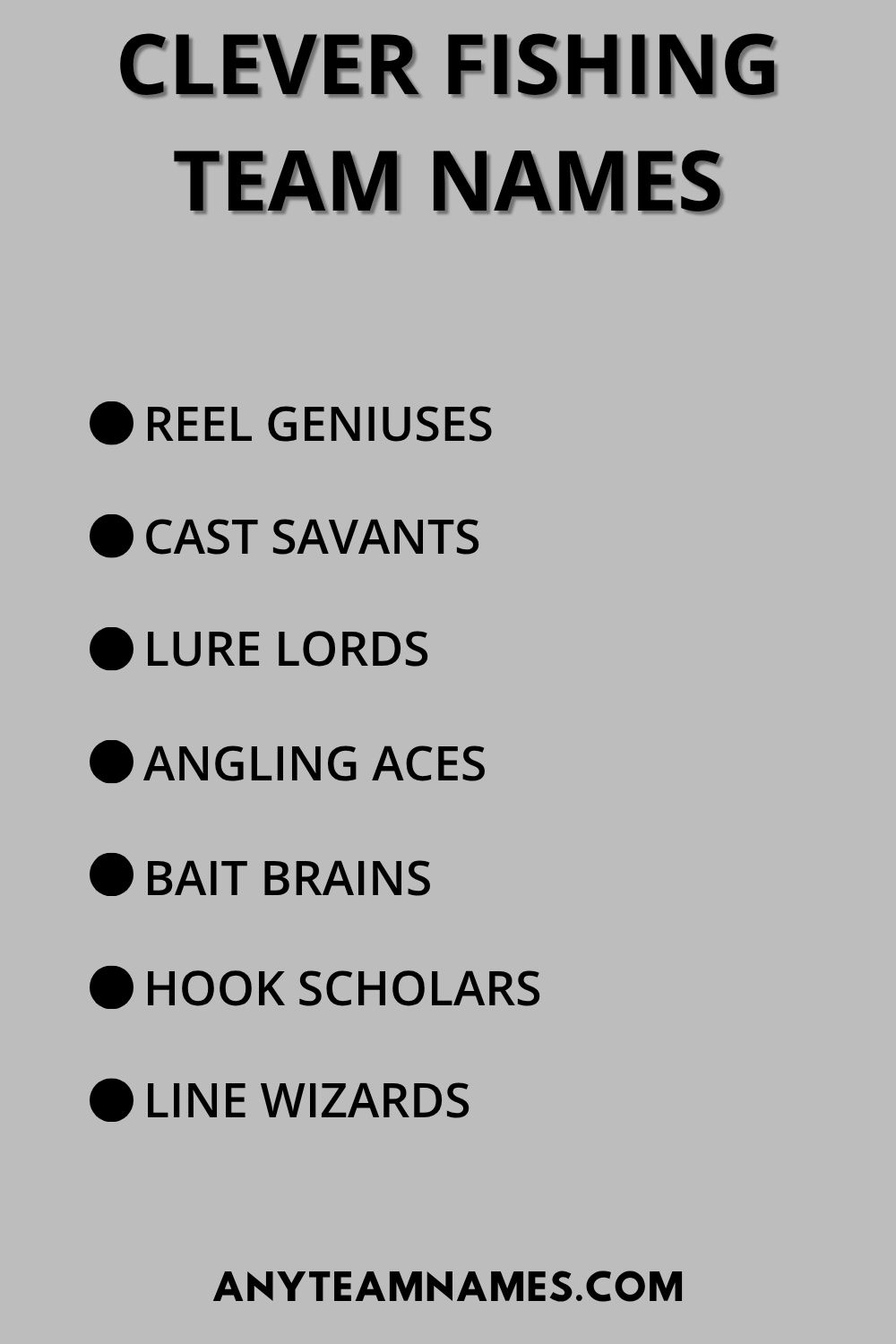 247+ Funny Fishing Names for Your Fishy Team Clever Fishing Team Names