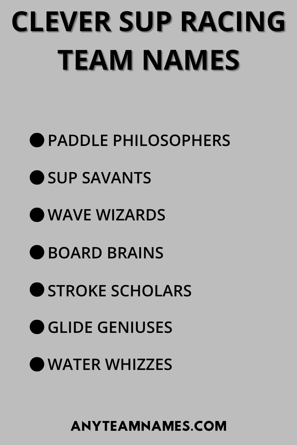 199+ Paddleboarding Team Names for Your SUP Racing Crew Clever SUP Racing Team Names