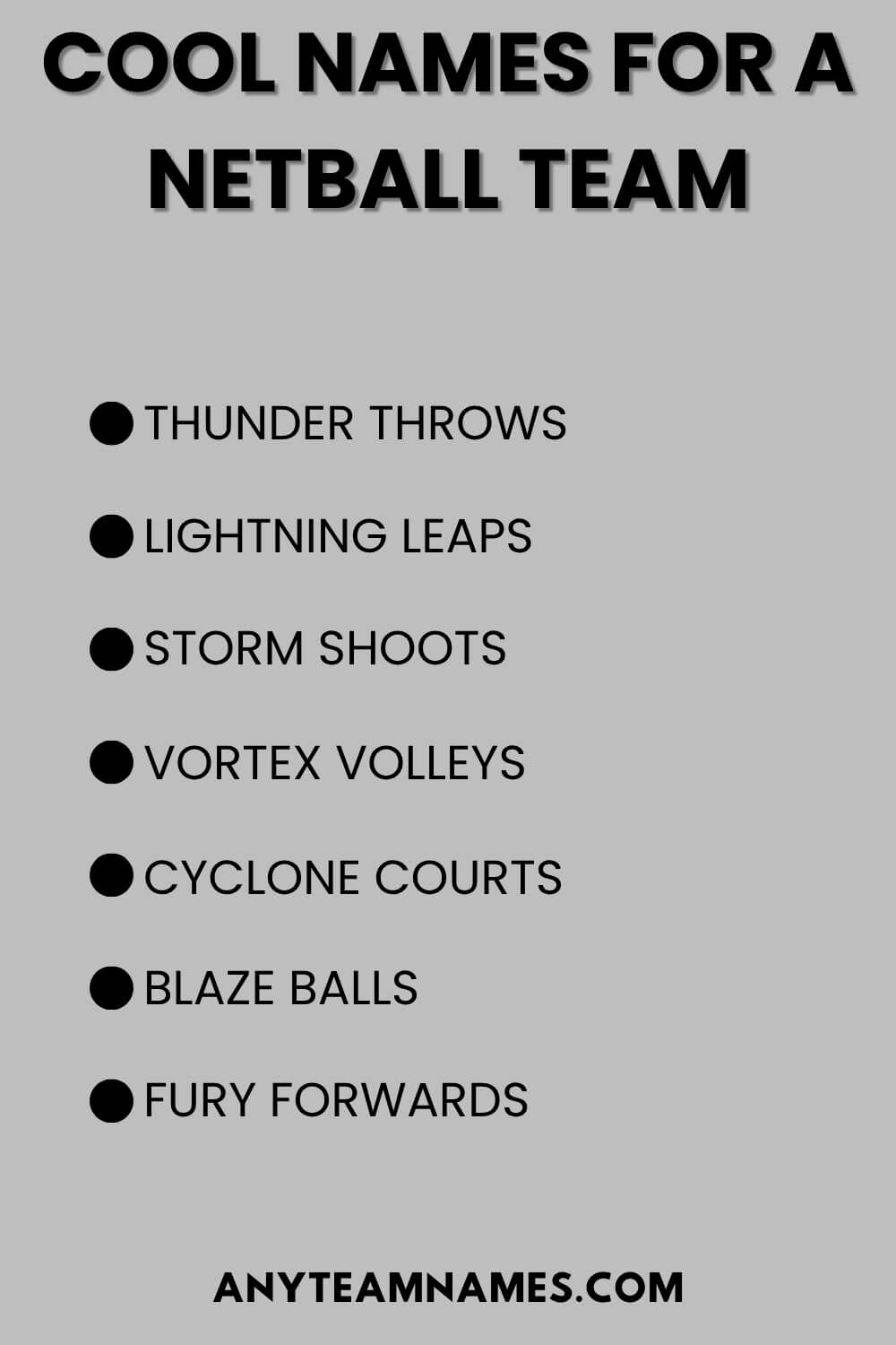 Cool Names for a Netball Team