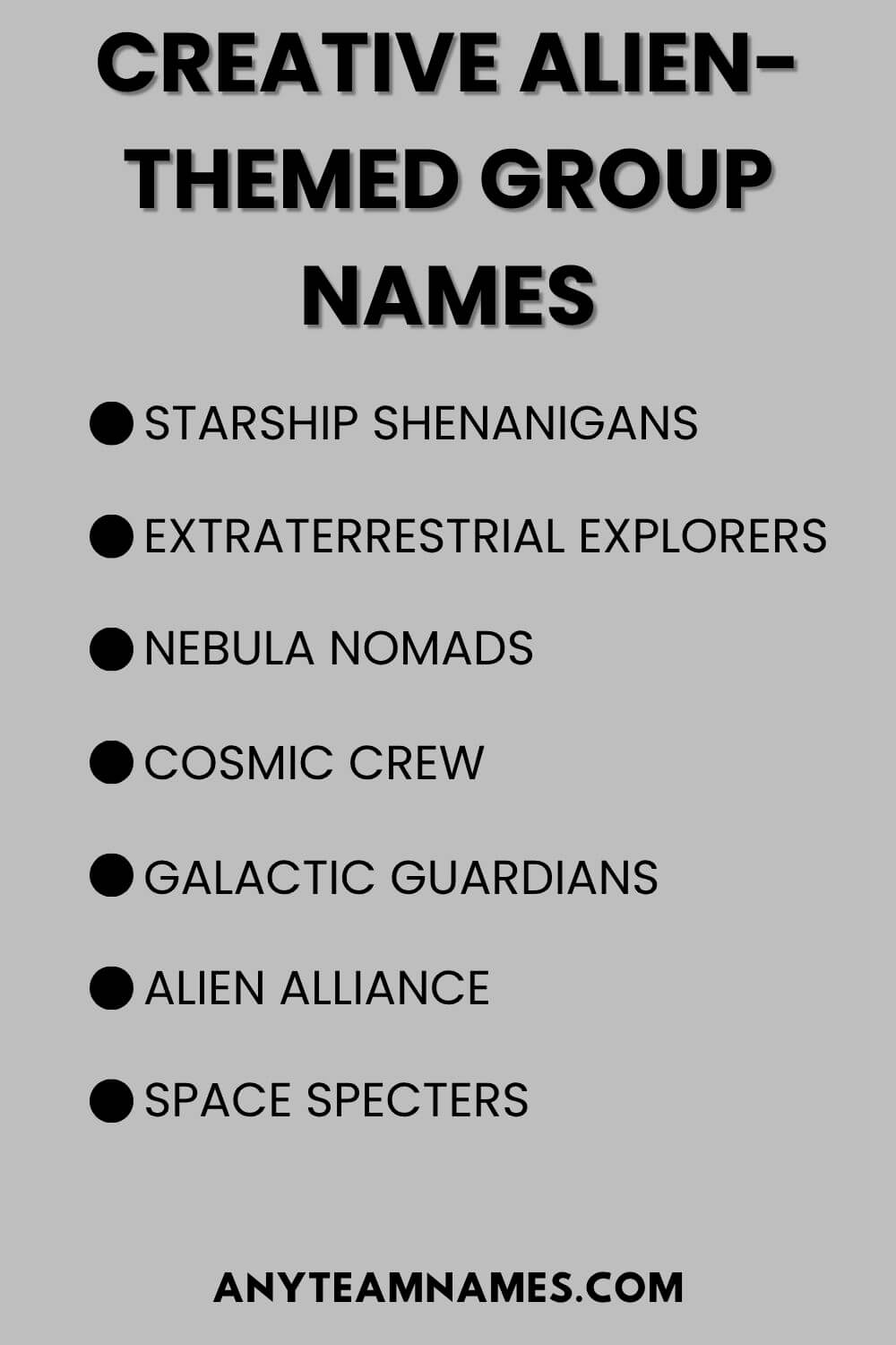 Creative Alien-Themed Group Names