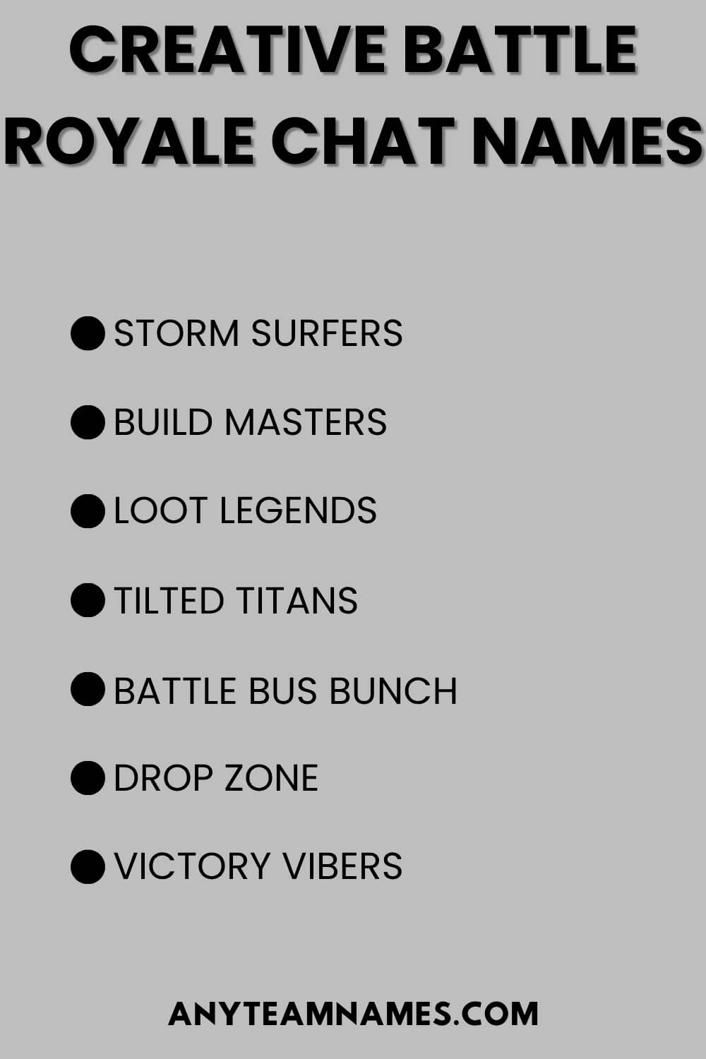 Creative Battle Royale Chat Names