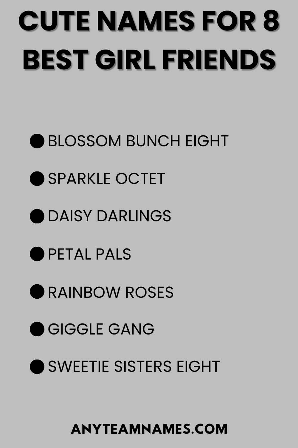 Cute Names For 8 Best Girl Friends