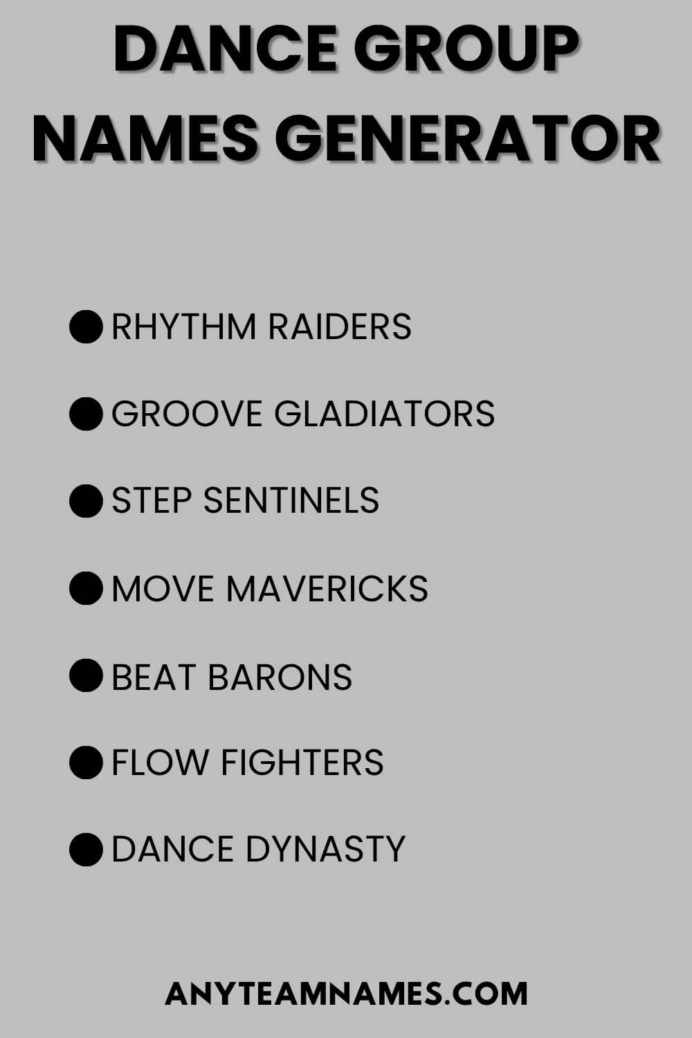 Dance Group Names Generator