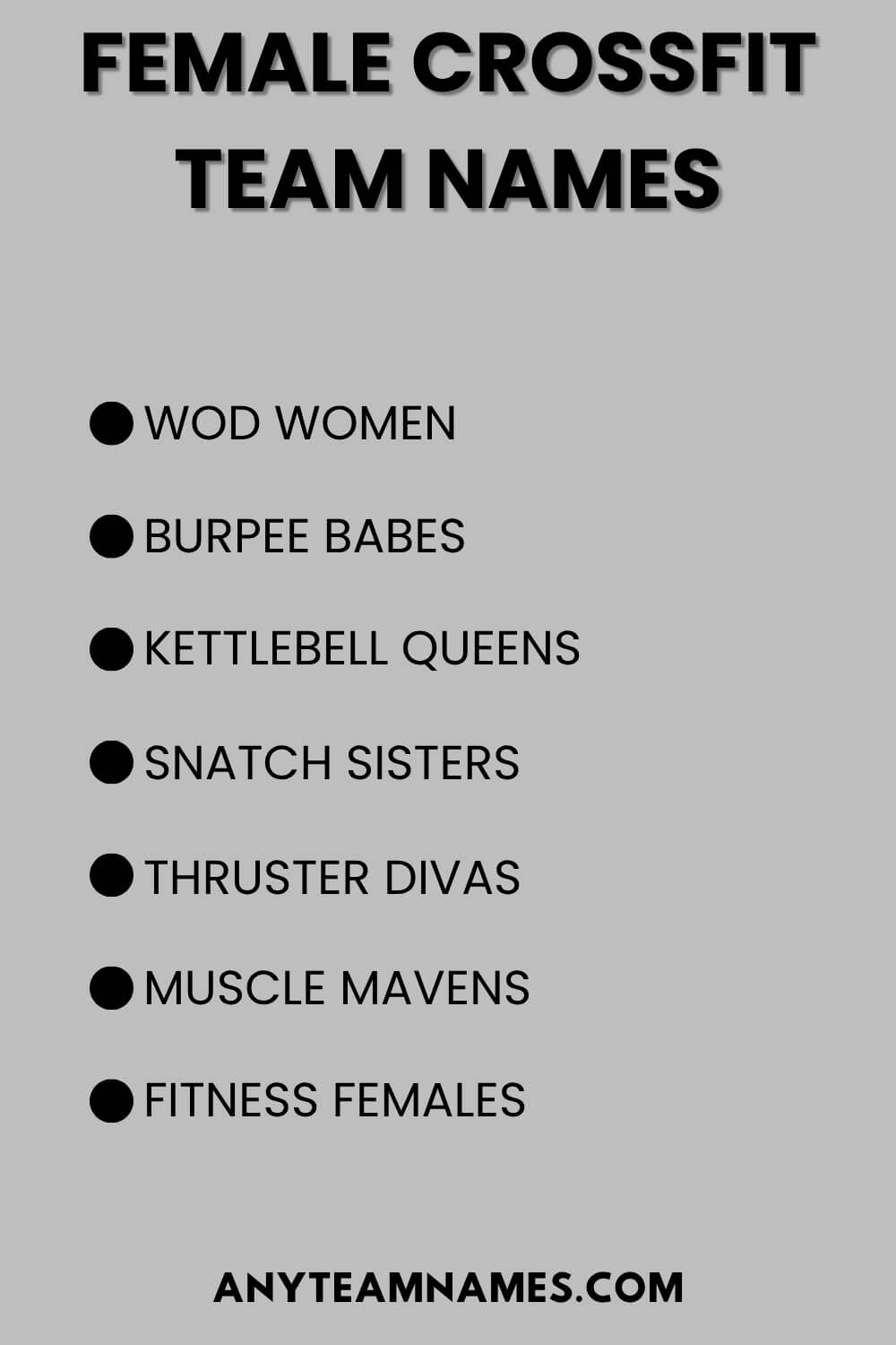 Female CrossFit Team Names