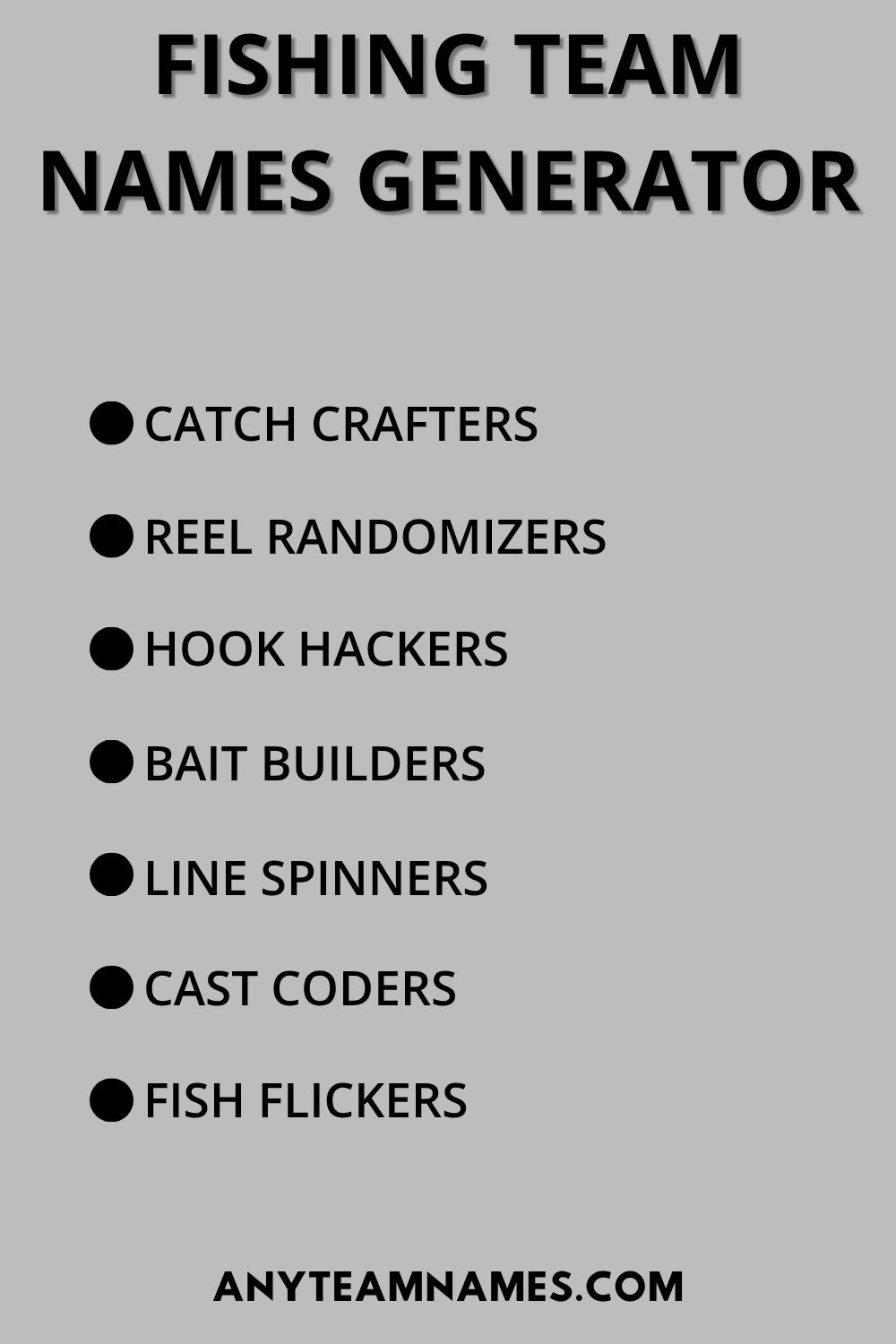 247+ Funny Fishing Names for Your Fishy Team Fishing Team Names Generator