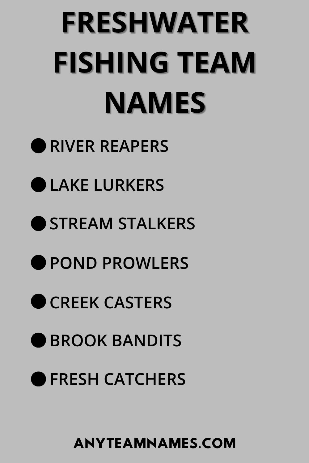247+ Funny Fishing Names for Your Fishy Team Freshwater Fishing Team Names