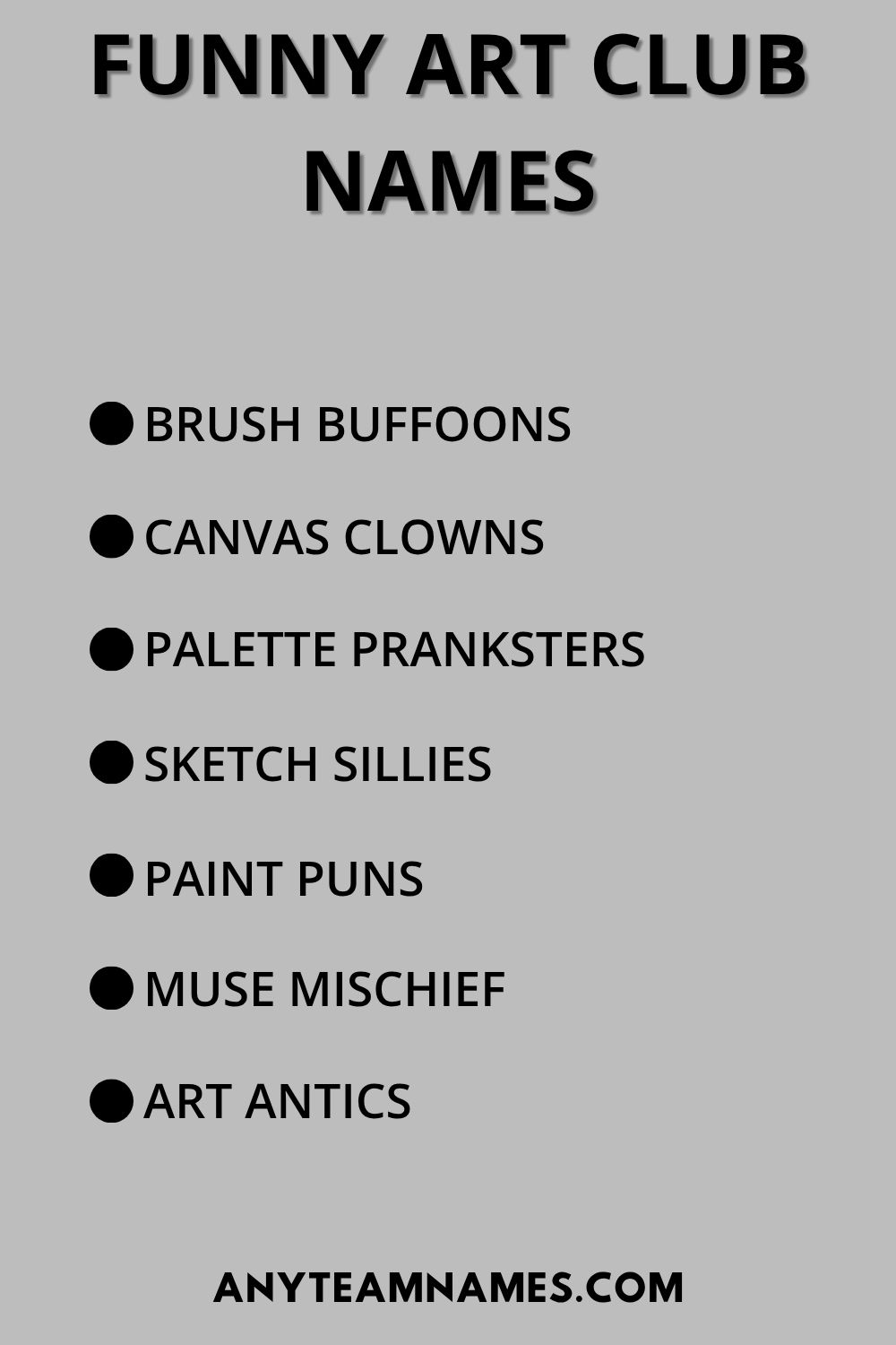 Funny Art Club Names