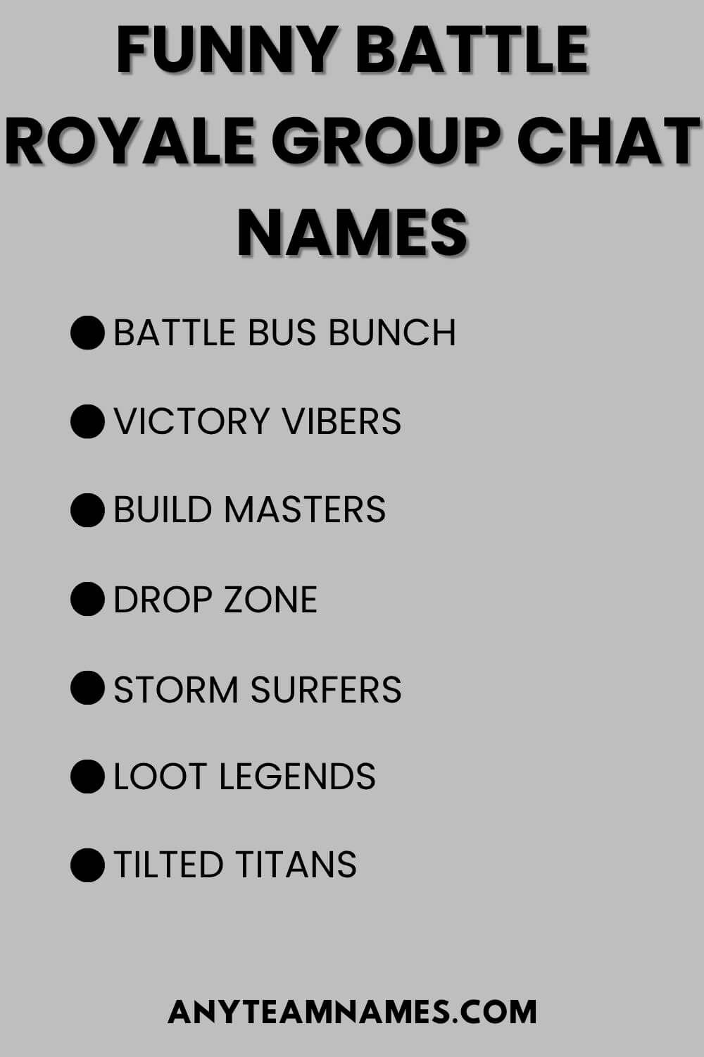 Funny Battle Royale Group Chat Names