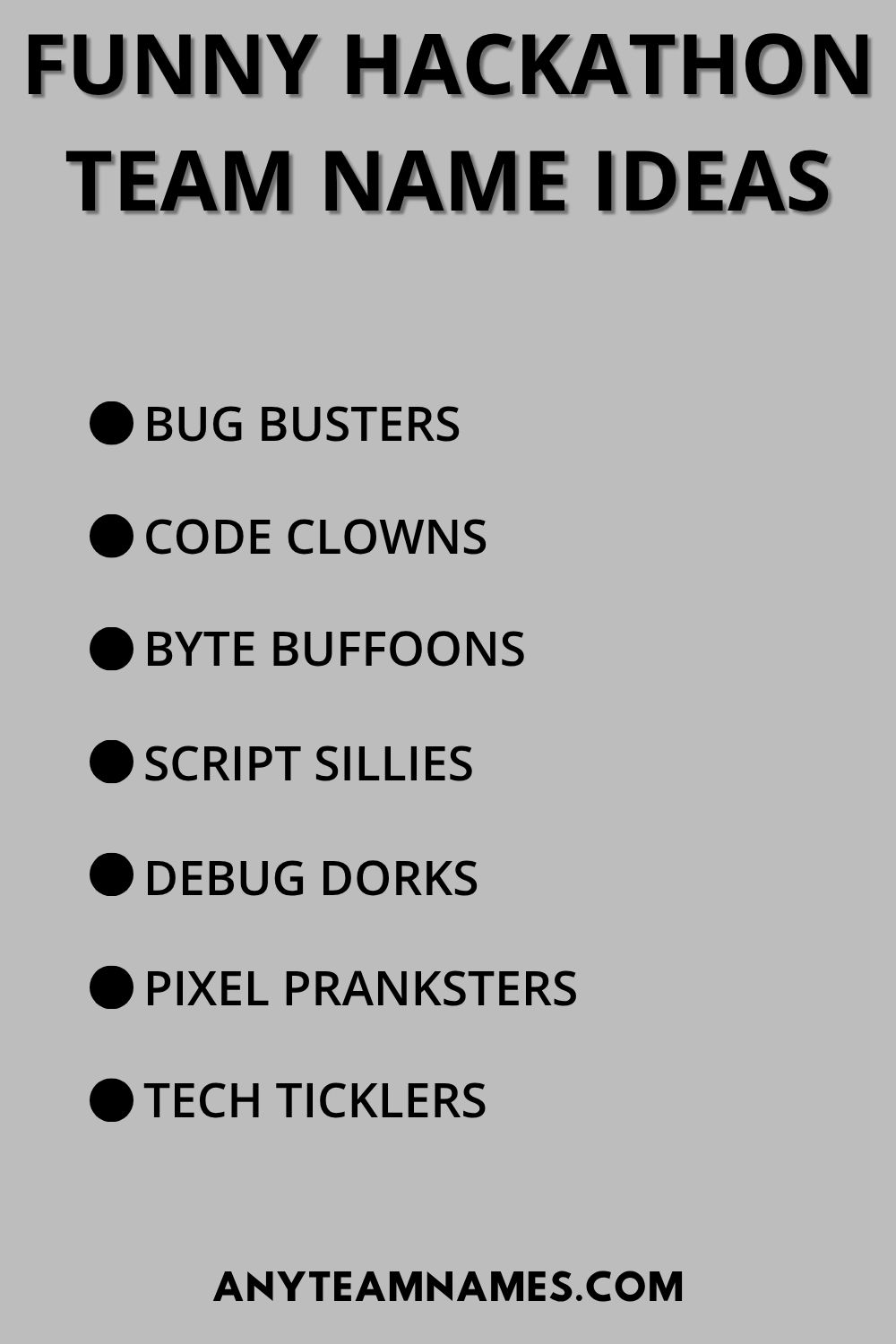 Funny Hackathon Team Name Ideas