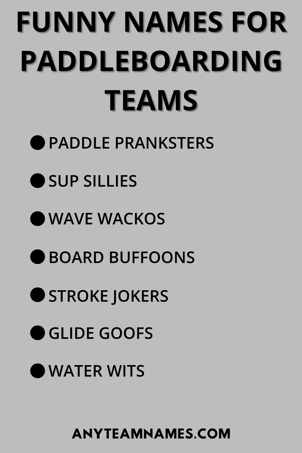 199+ Paddleboarding Team Names for Your SUP Racing Crew Funny Names For Paddleboarding Teams