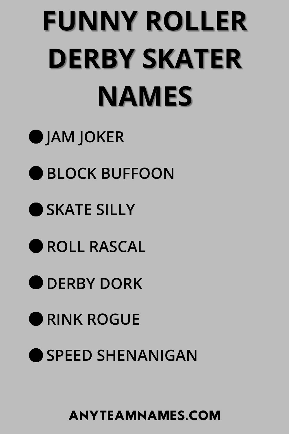 370+ Funny Roller Derby Names For Teams And Players Funny Roller Derby Skater Names
