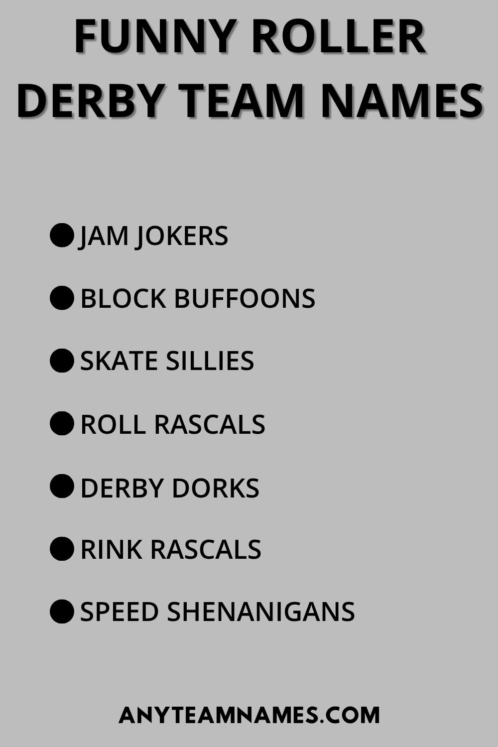 370+ Funny Roller Derby Names For Teams And Players Funny Roller Derby Team Names