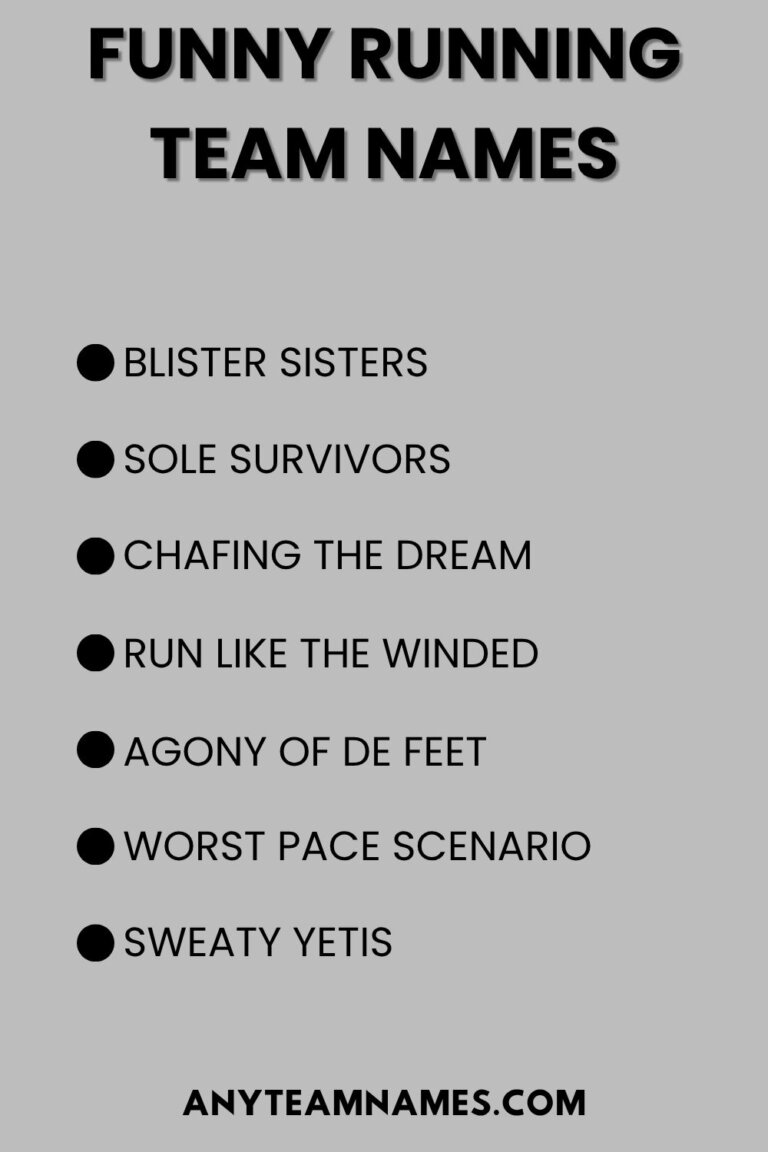 230+ Fun Running Team Names for Every Occasion