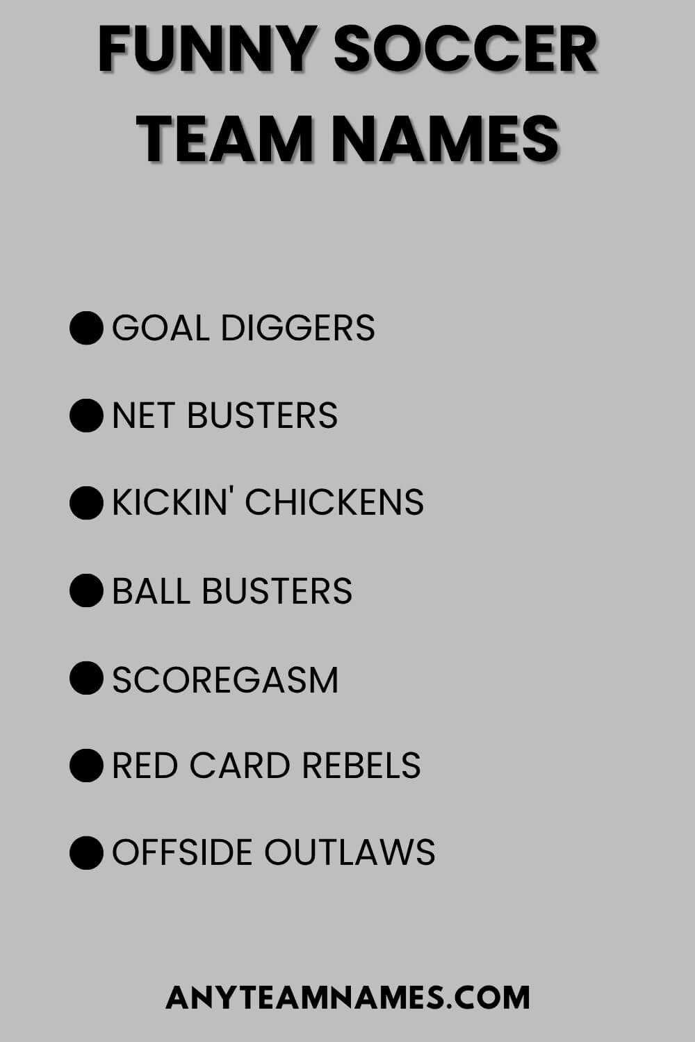 Funny Soccer Team Names