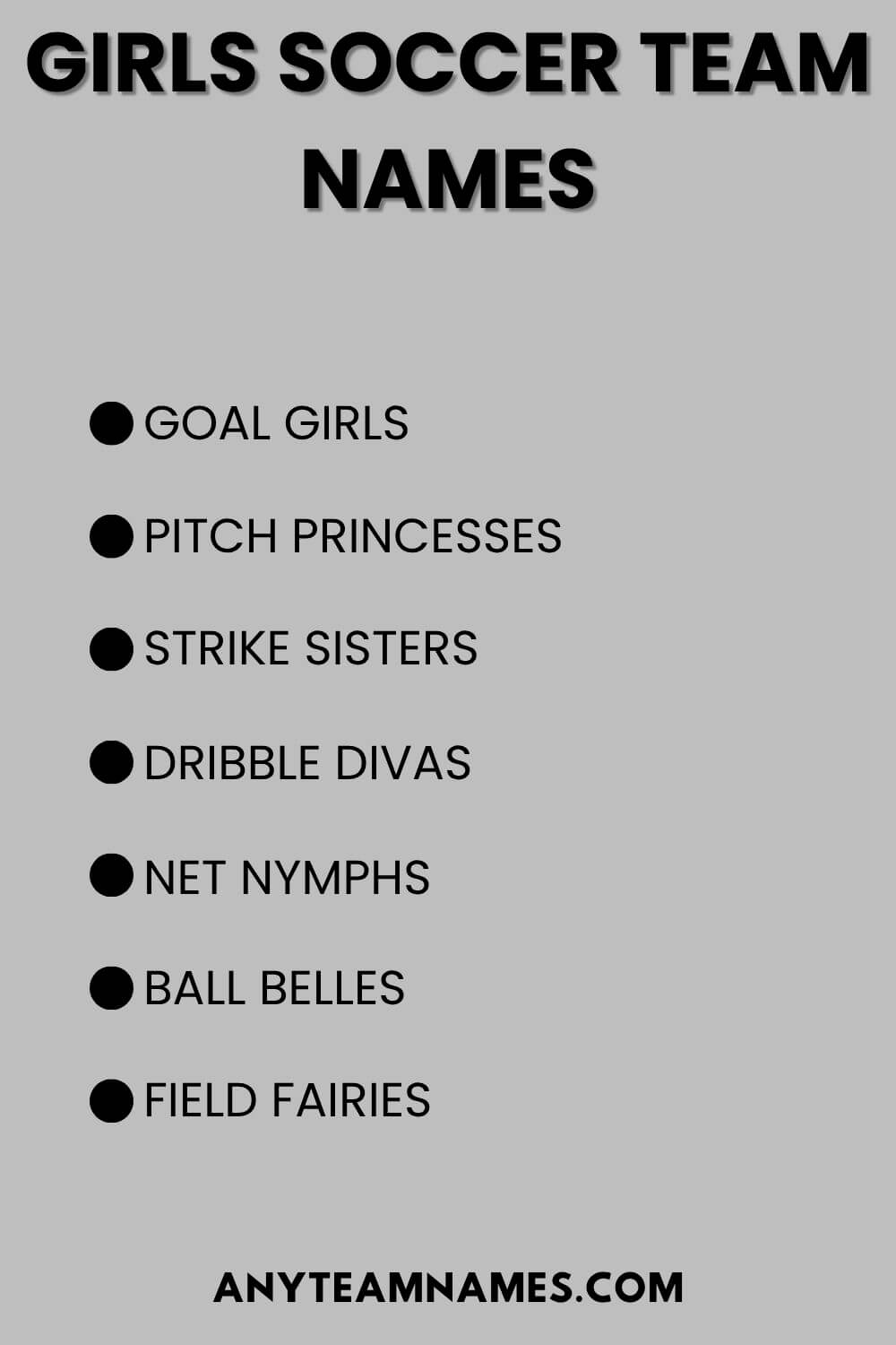 Girls Soccer Team Names