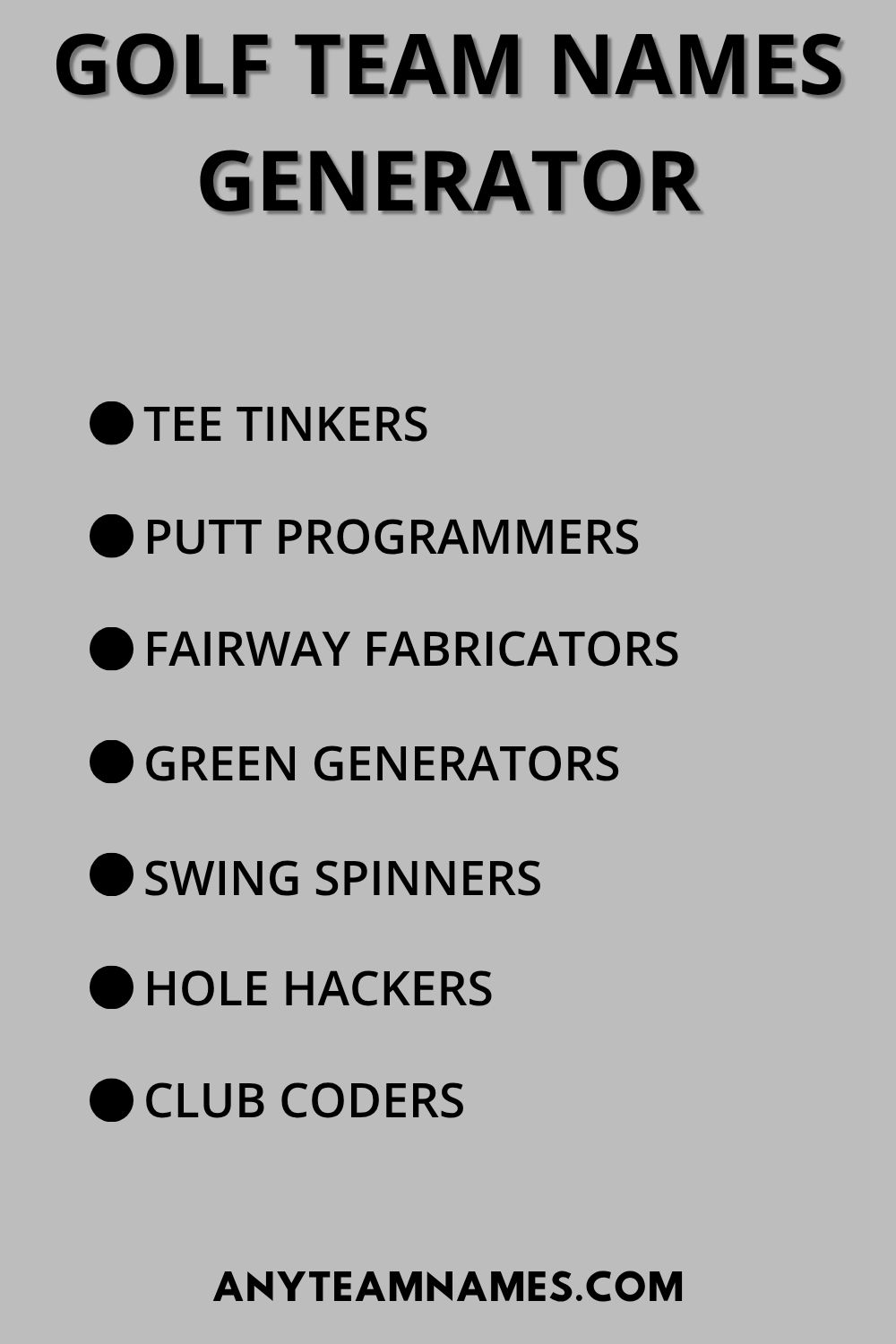 399+ Winning Golf Team Names for Every Golf Enthusiast Golf Team Names Generator