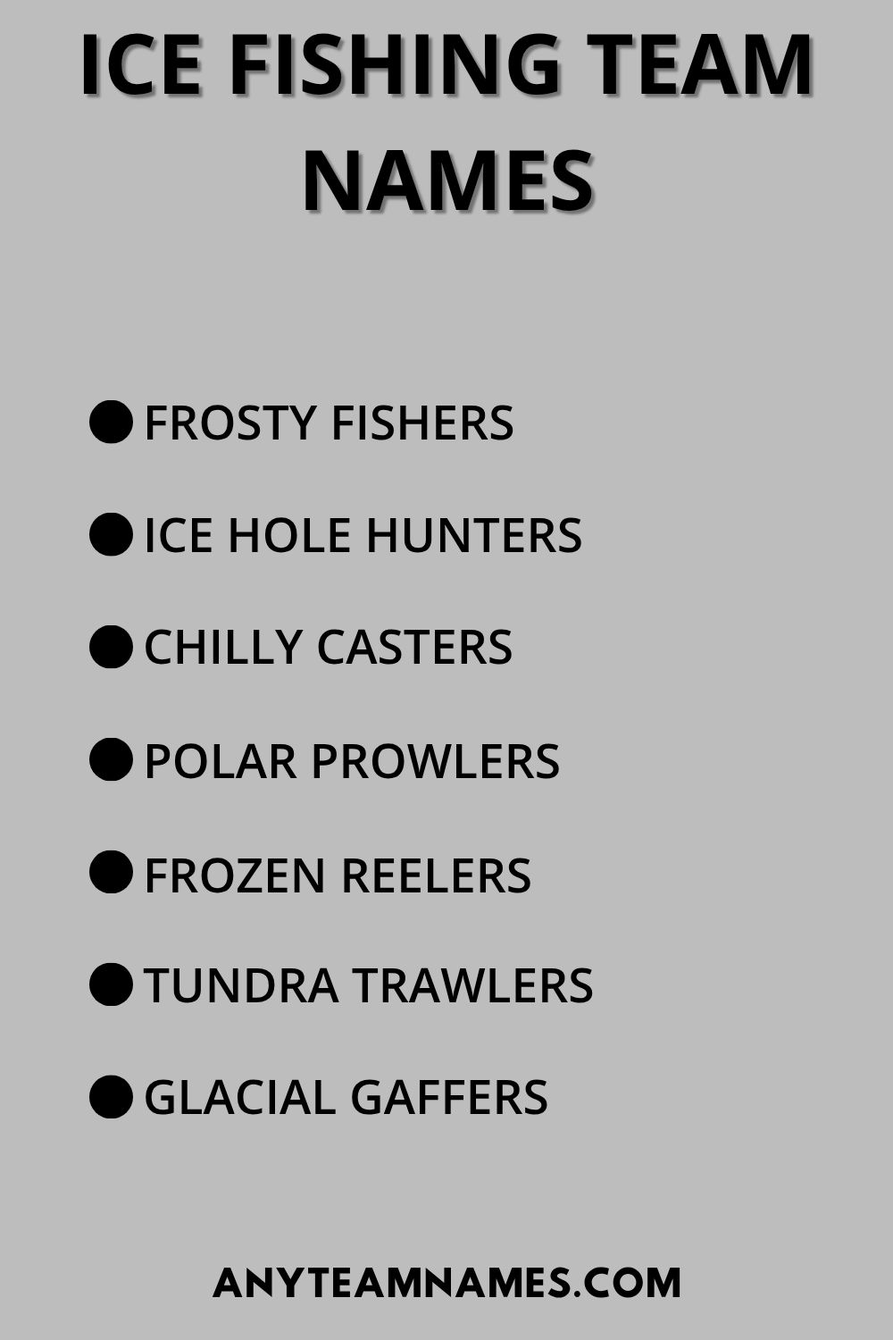 247+ Funny Fishing Names for Your Fishy Team Ice Fishing Team Names