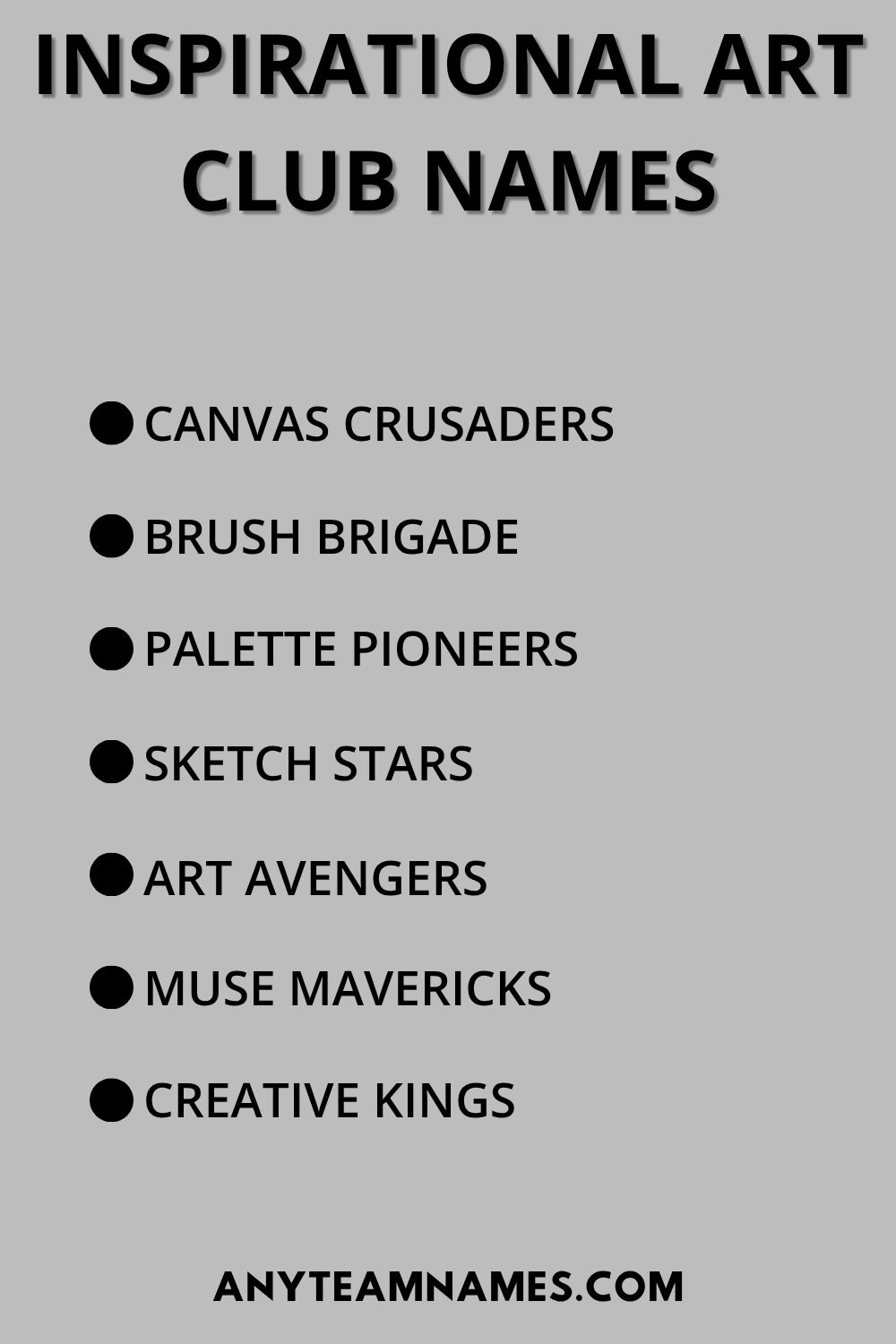 Inspirational Art Club Names