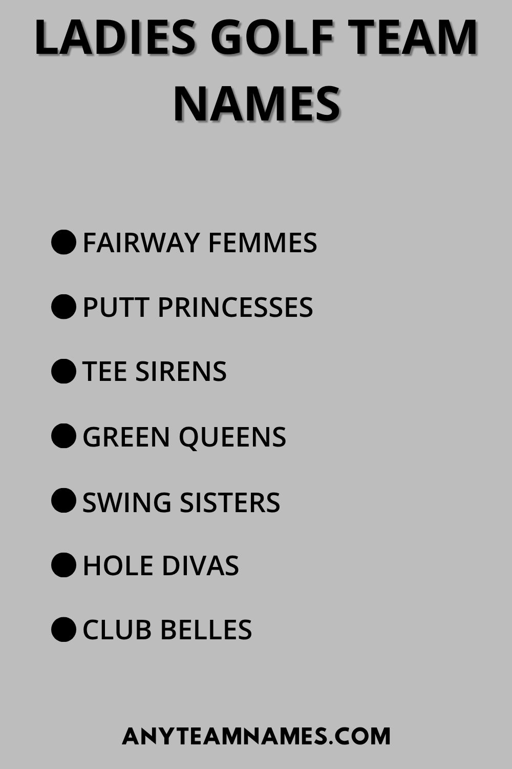 399+ Winning Golf Team Names for Every Golf Enthusiast Ladies Golf Team Names