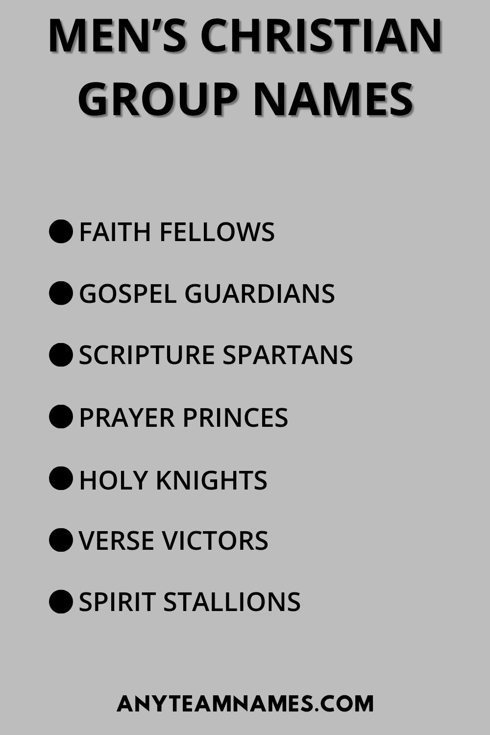 Men’s Christian Group Names