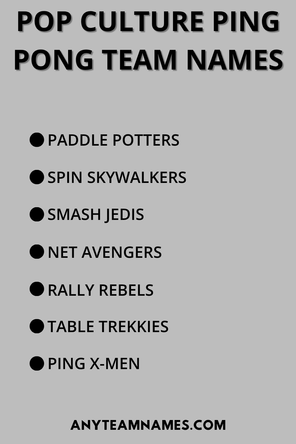 250+ Funny Ping Pong Team Names to Smash the Competition Pop Culture Ping Pong Team Names