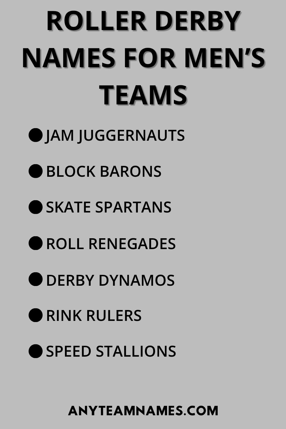 370+ Funny Roller Derby Names For Teams And Players Roller Derby Names For Men's Teams