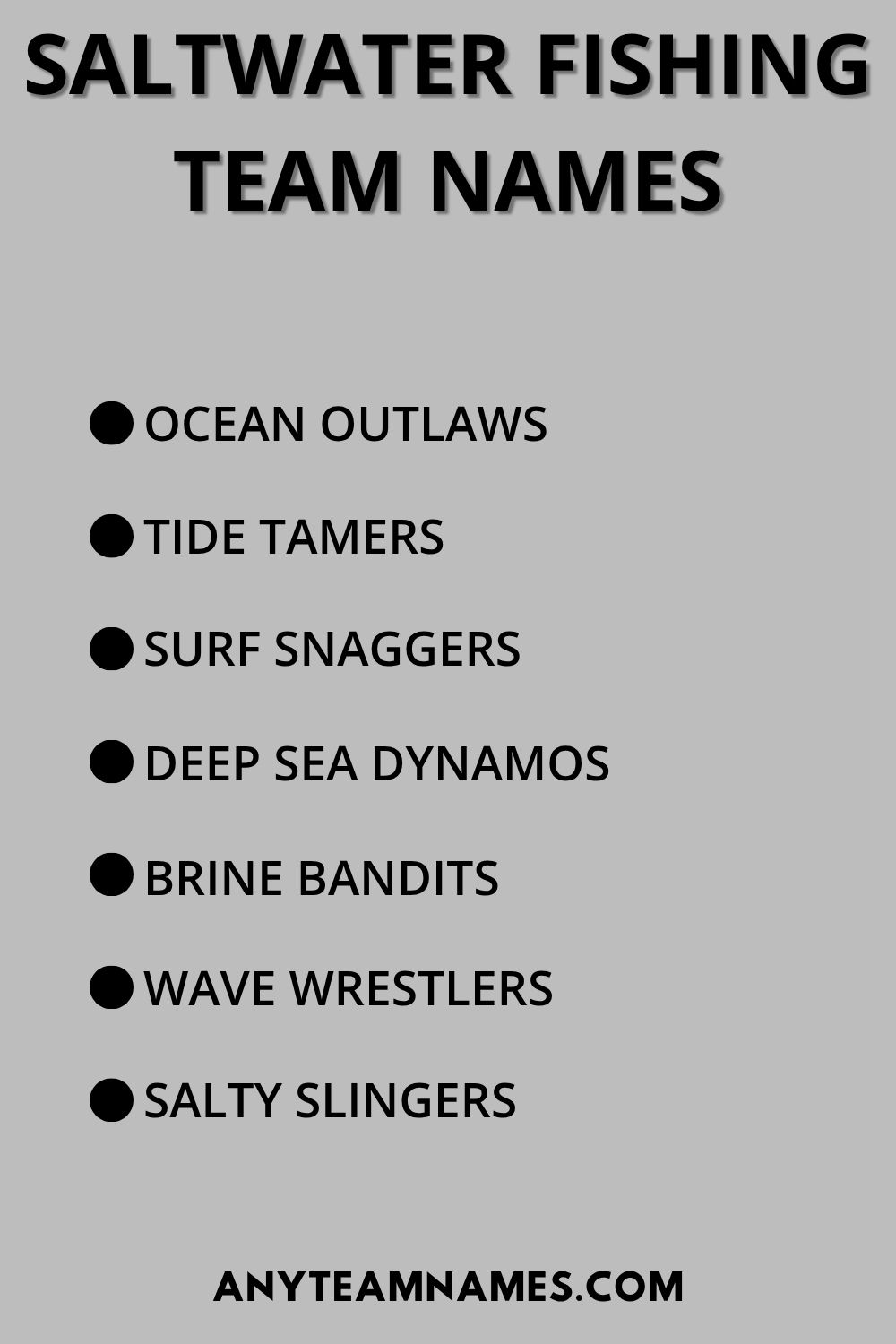 247+ Funny Fishing Names for Your Fishy Team Saltwater Fishing Team Names