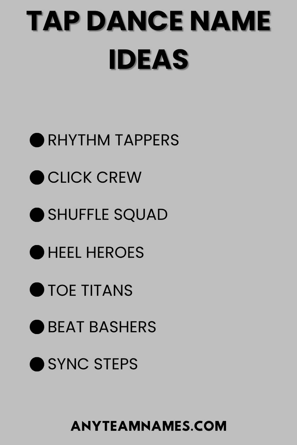 Tap Dance Name Ideas