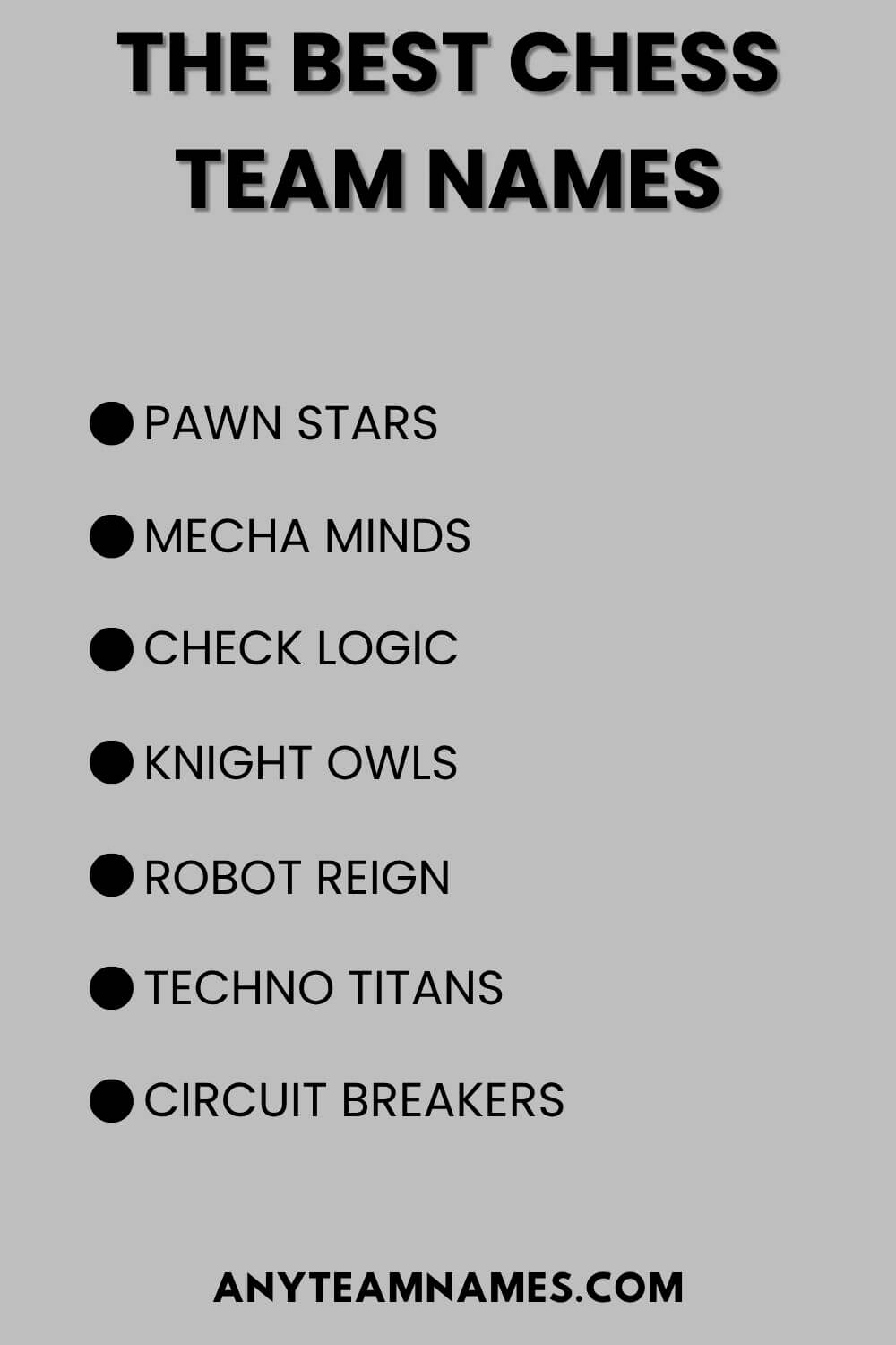 The Best Chess Team Names