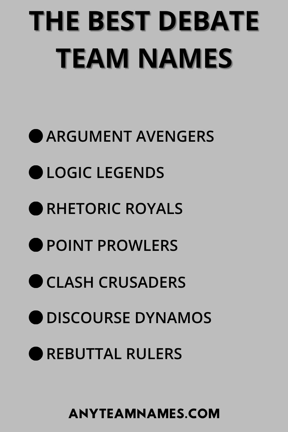 The Best Debate Team Names