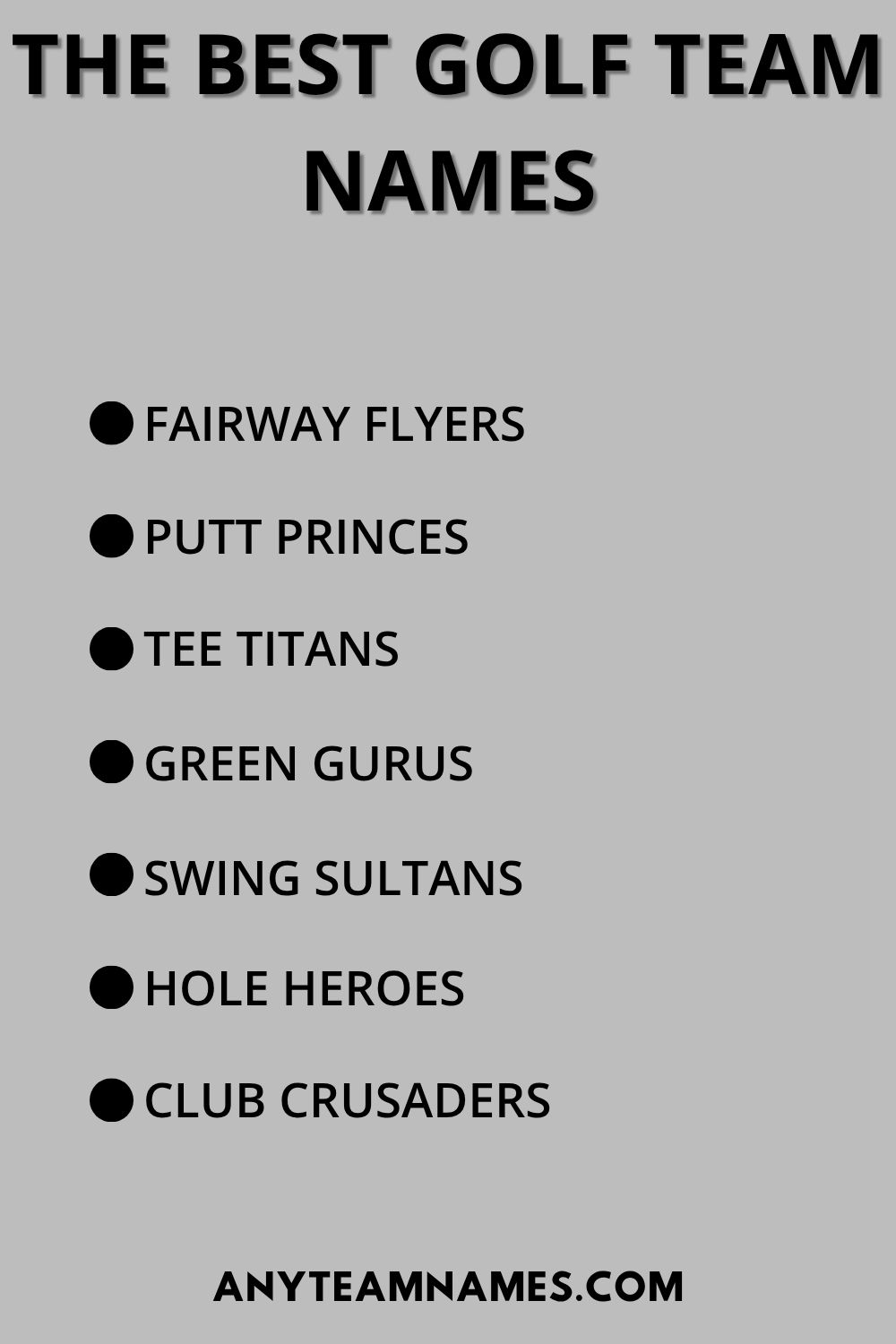 399+ Winning Golf Team Names for Every Golf Enthusiast The Best Golf Team Names