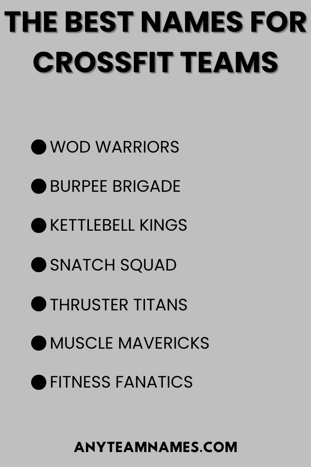 The Best Names For CrossFit Teams
