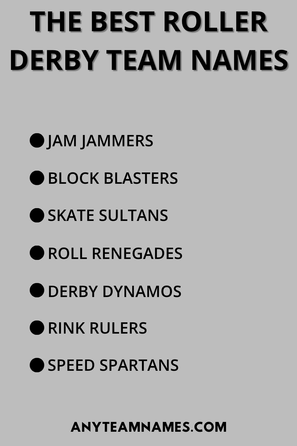 370+ Funny Roller Derby Names For Teams And Players The Best Roller Derby Team Names