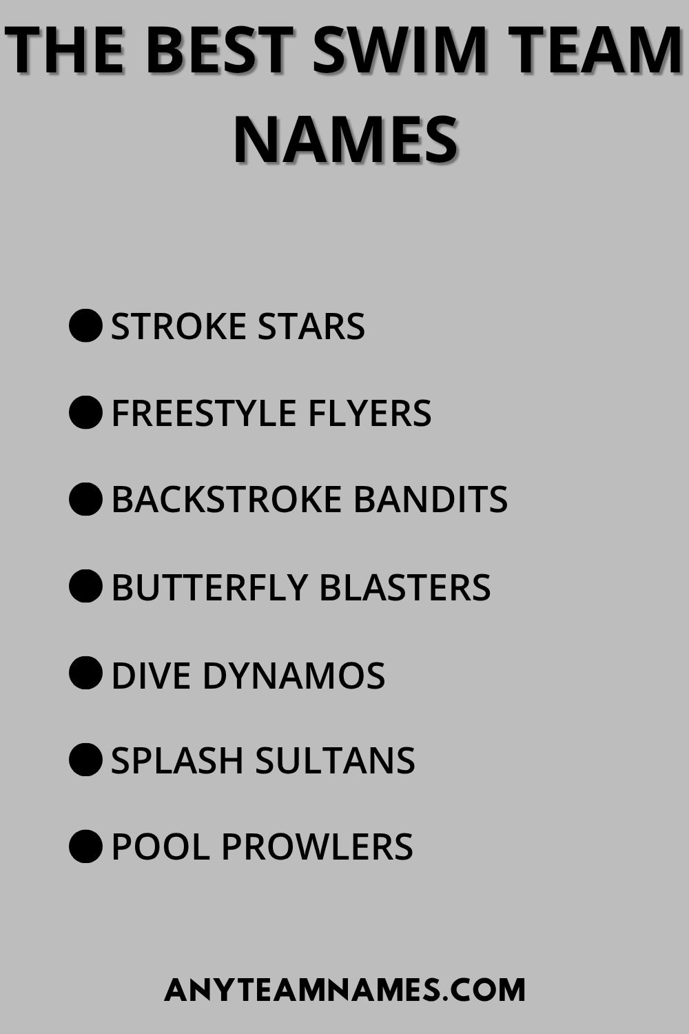 The Best Swim Team Names