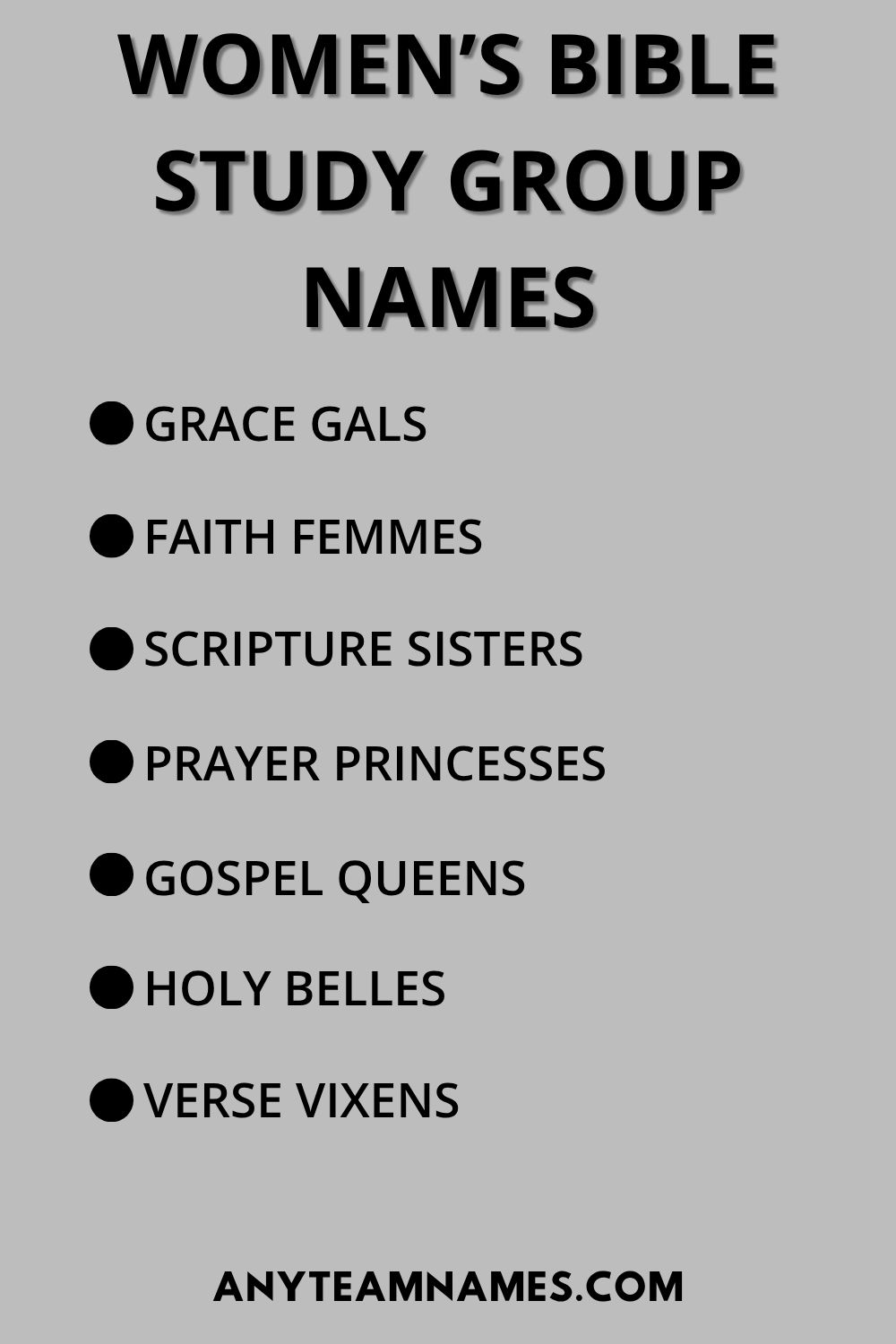 Women’s Bible Study Group Names