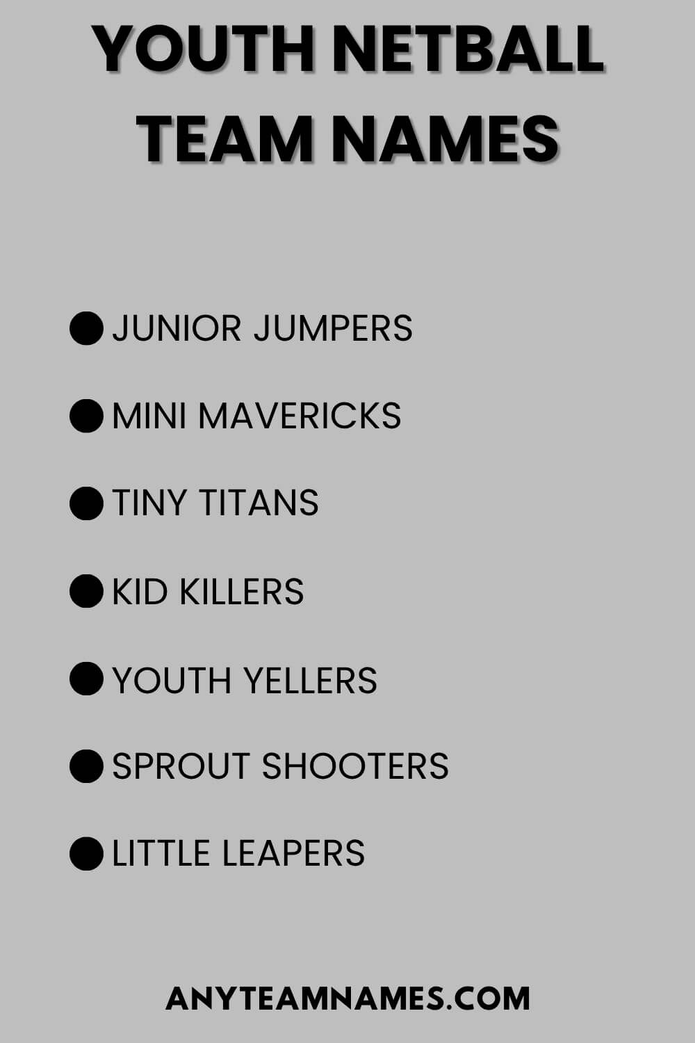 Youth Netball Team Names