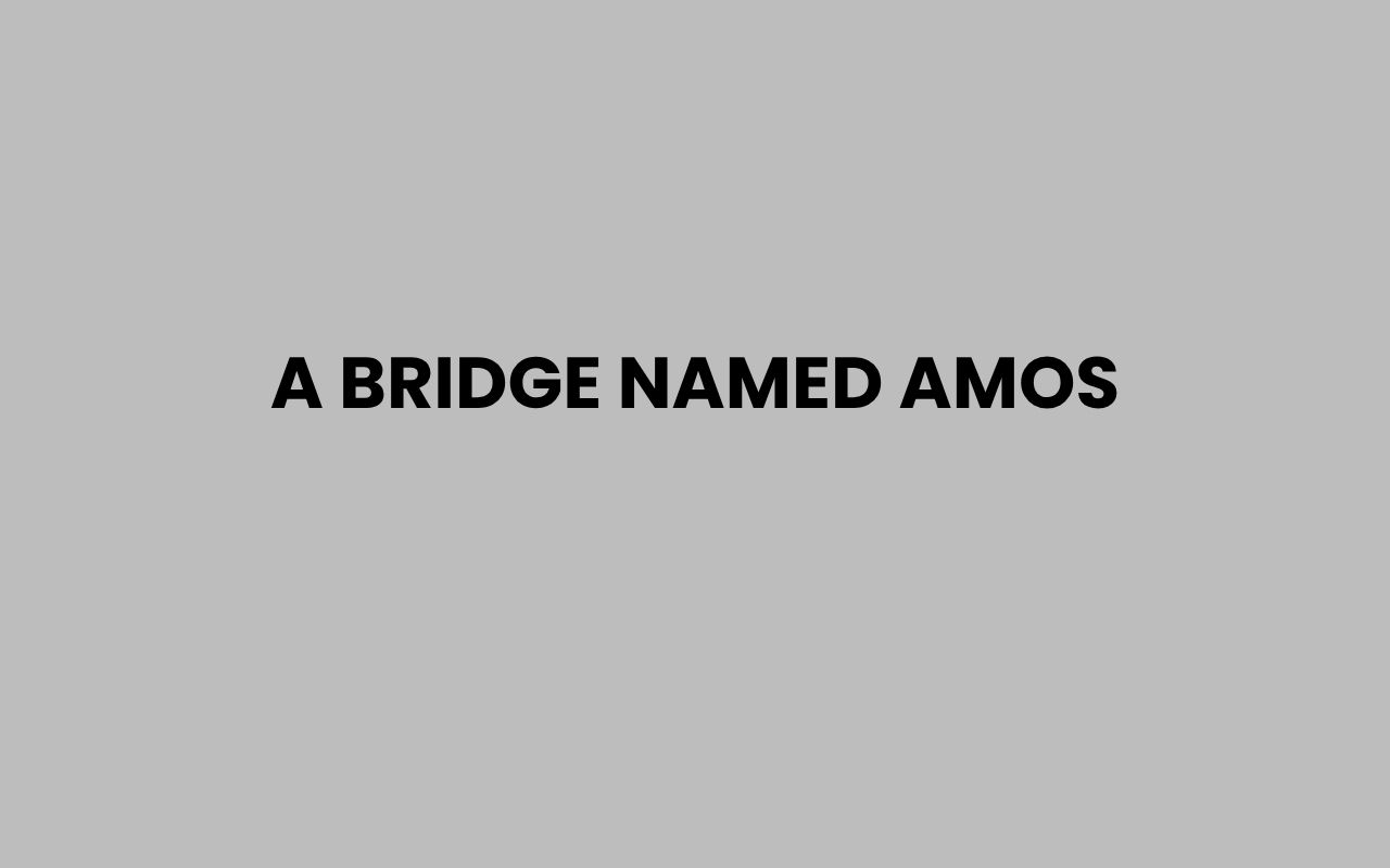 a bridge named amos