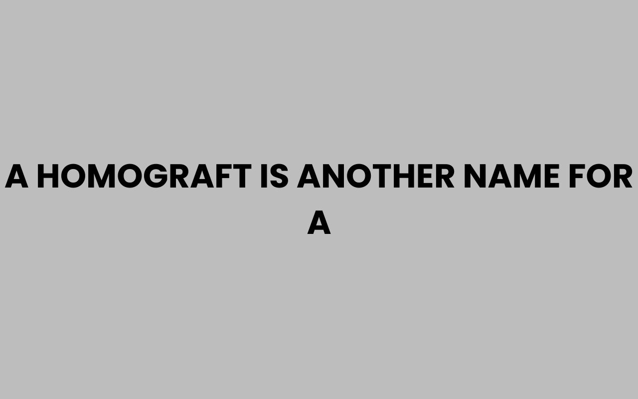 a homograft is another name for a