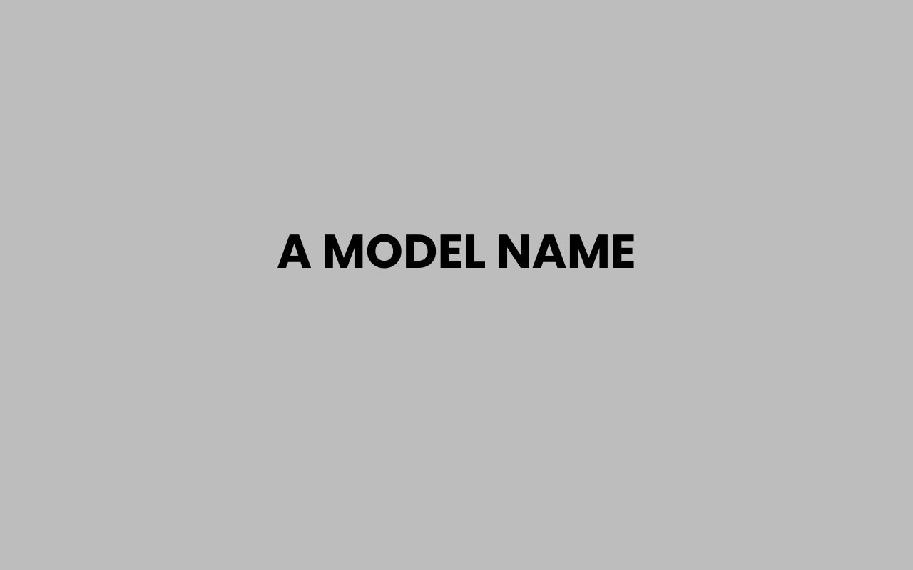 a model name