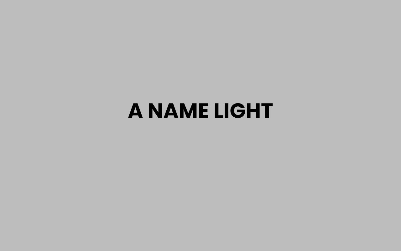 a name light