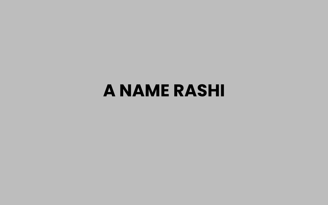 a name rashi